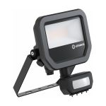 Ledvance Led-Scheinwerfer Aluminium Schwarz 8W 1200lm 100D - 840  | IP65 - Bewegungs- Und Lichtsensor - Symmetrisch