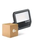 Mehrfachpackung 6x Ledvance Led-Scheinwerfer Aluminium Schwarz 41W 5500lm 100D - 830  | IP66 - Symmetrisch