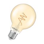 Osram Vintage 1906 LED E27 Globe Filament Twist Dorée 4.9W 470lm - 927  | Meilleur Rendu De Couleur - Dimmable - Remplacement 40W
