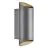 Nordlux Nico Applique Murale Aluminium Anthracite Up & Down | IP54 - Convient pour 2x GU10