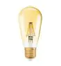 Osram Vintage 1906 LED E27 Edison Filament Dorée 2.5W 200lm - 824  | Remplacement 25W